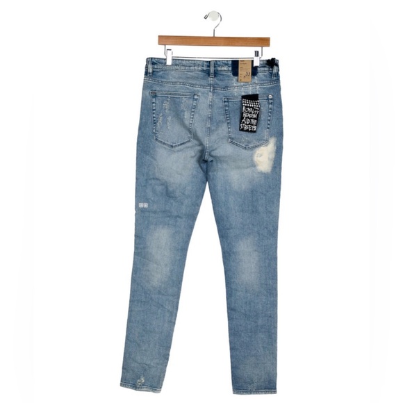 KSUBI ‘Van Winkle’ 🆕 Luxe Aussie Brand Mid-Rise Straight Leg Jeans. Size 33 - Picture 2 of 6